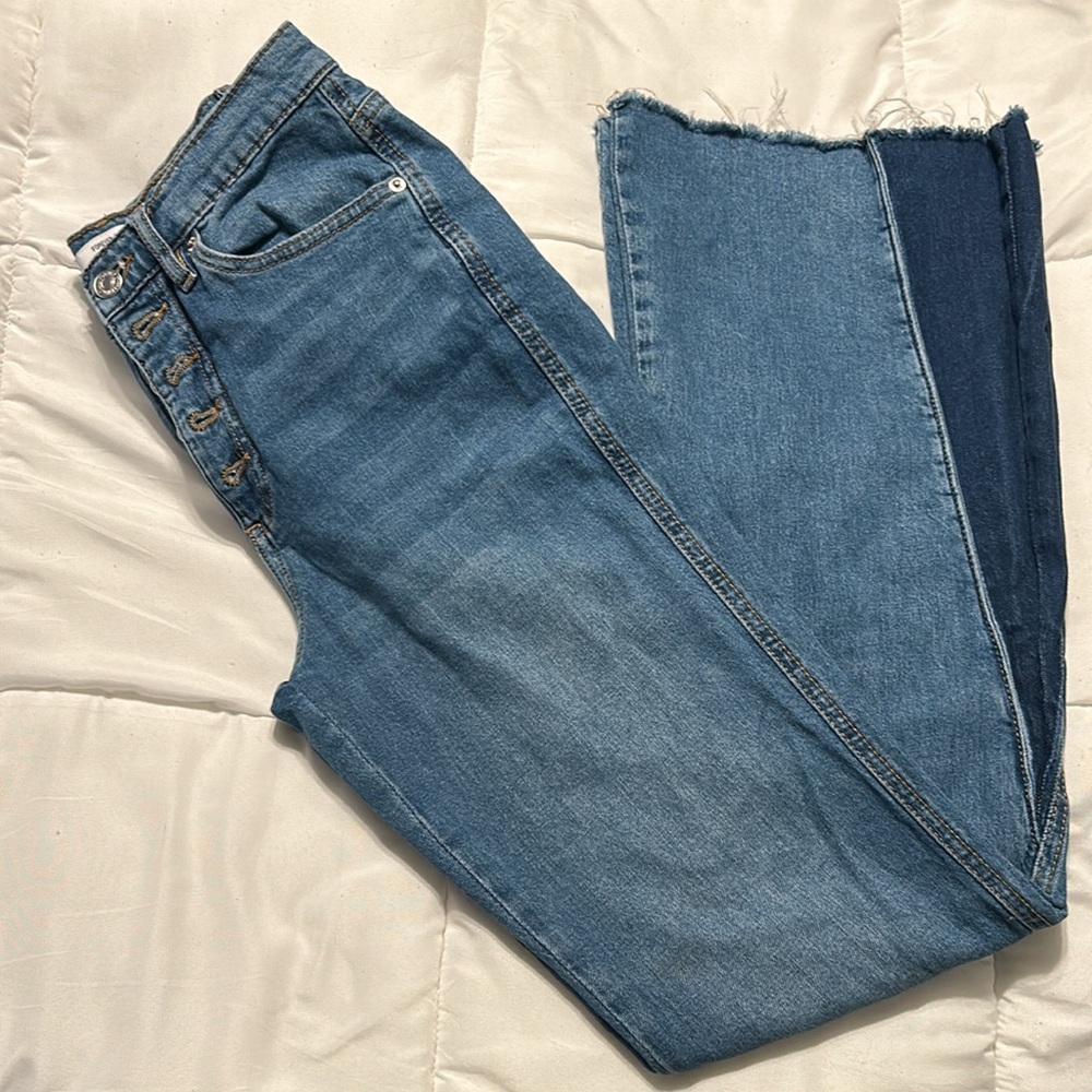 Forever 21 Mid Rise Stretch Flare Jeans